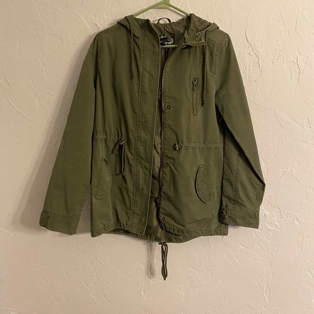 Olive green ladies jacket - Picture 2 of 4